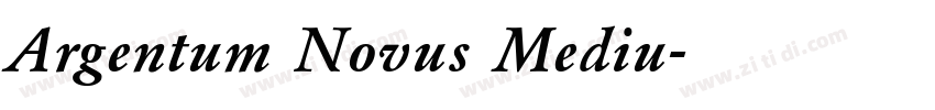 Argentum Novus Mediu字体转换